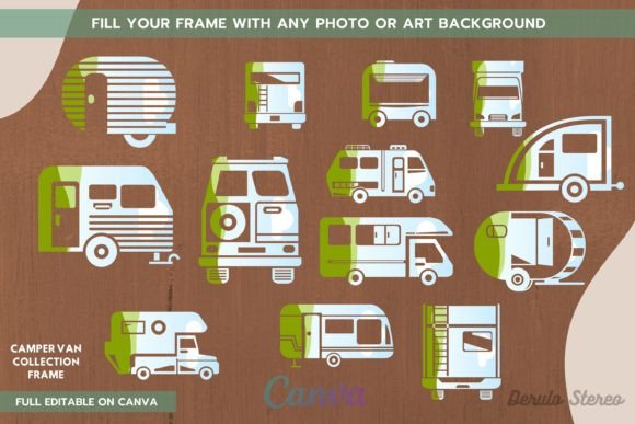 Download Camper Van Collection Canva Frame - Premium Bundle