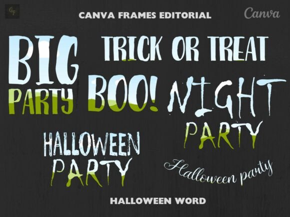Download Halloween Quotes Frame Canva Collection - Canva collection Collection