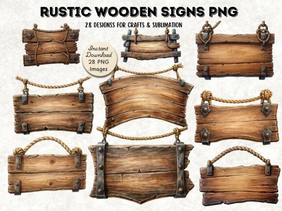 Download Rustic Wooden Signs - Premium Resources